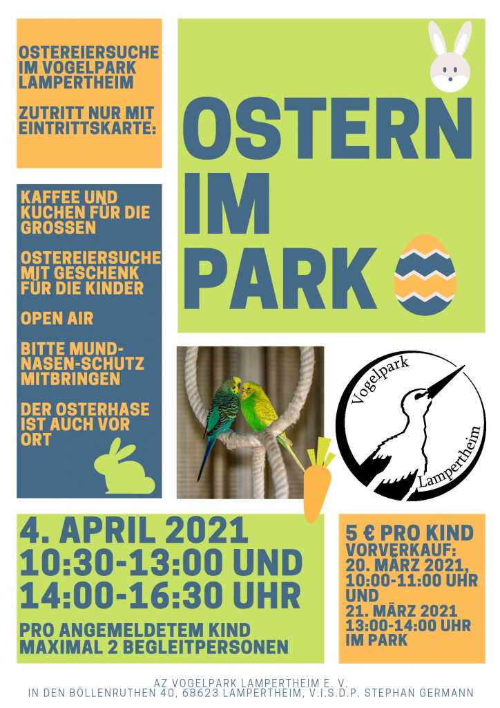 Plakat für "Ostern im Park"